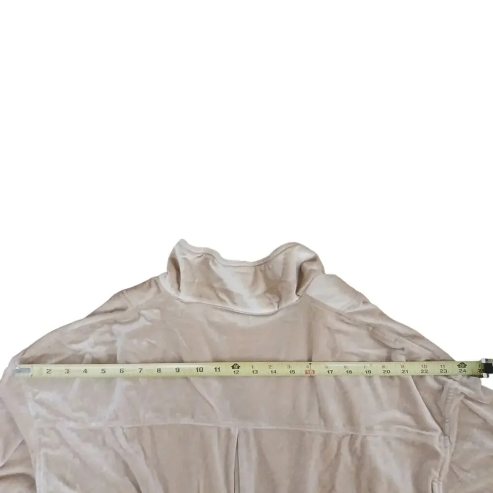 Toby Heart Ginger Velvet Trench Long Jacket Love Indie Sz M Beige Velour Classic - Picture 13 of 16